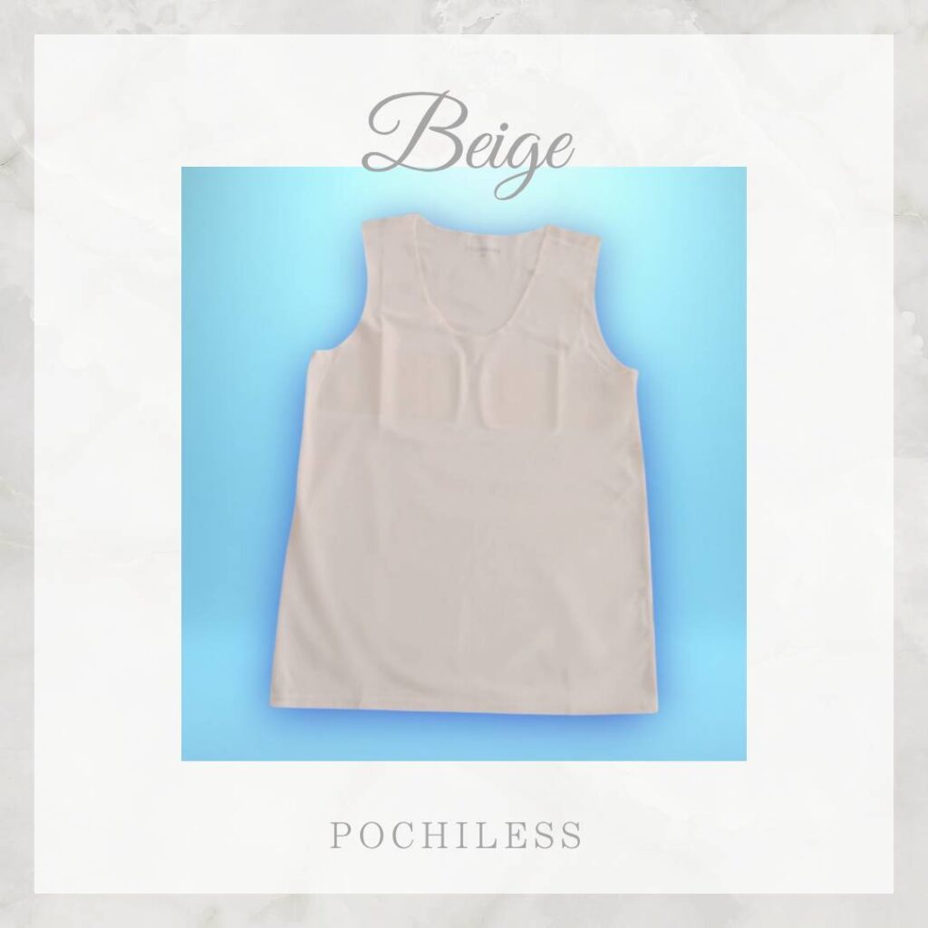 タンクトップ ﾍﾞｰｼﾞｭ｜POCHILESS ￥3850