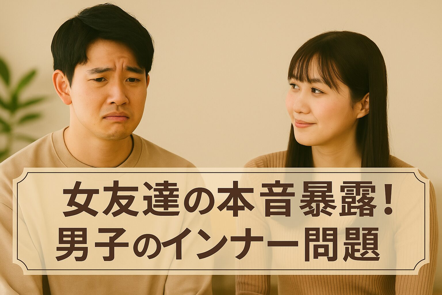 女友達の本音暴露！男子のインナー問題