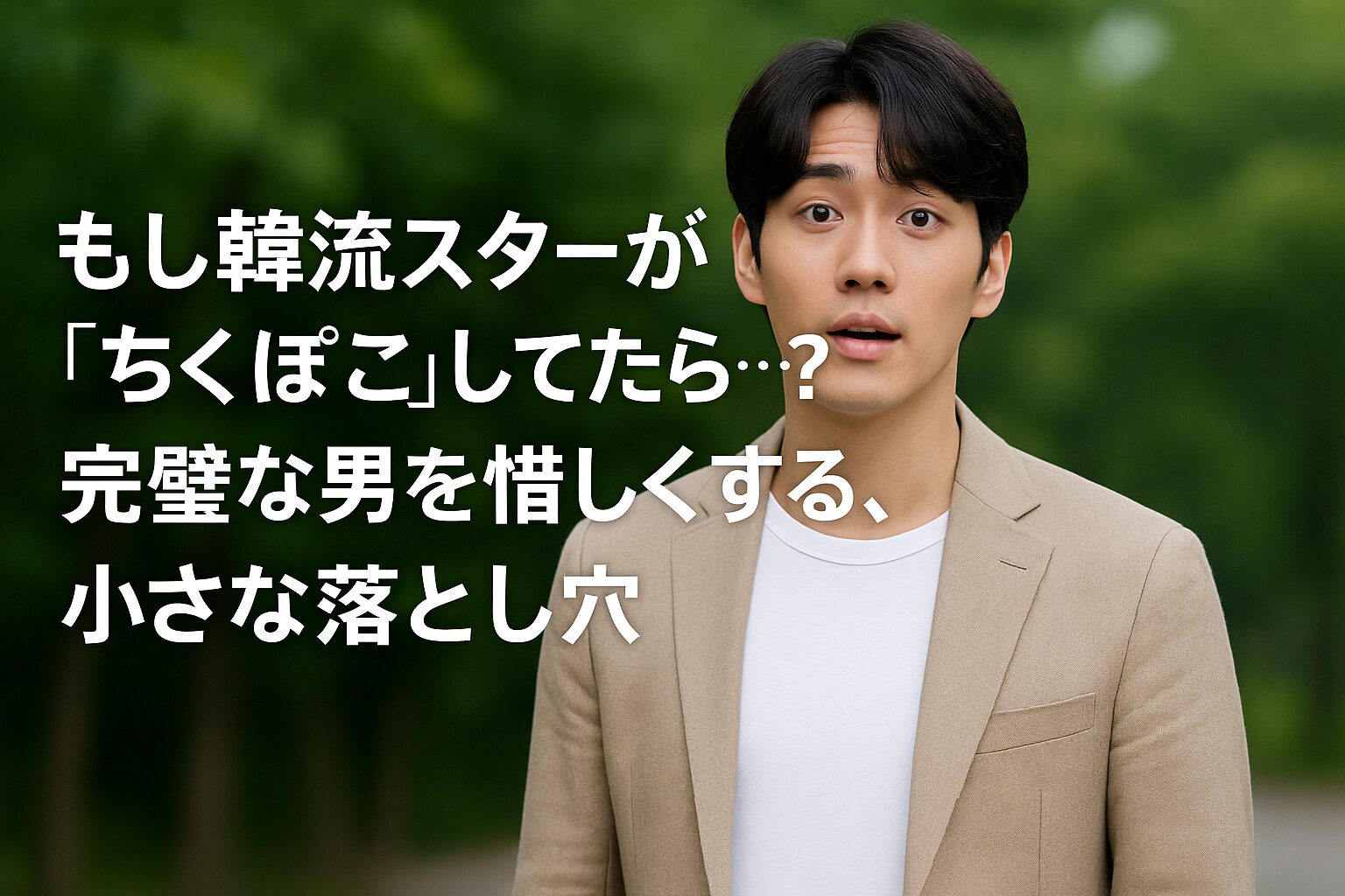 もし韓流スターが“ちくぽこ”してたら…？