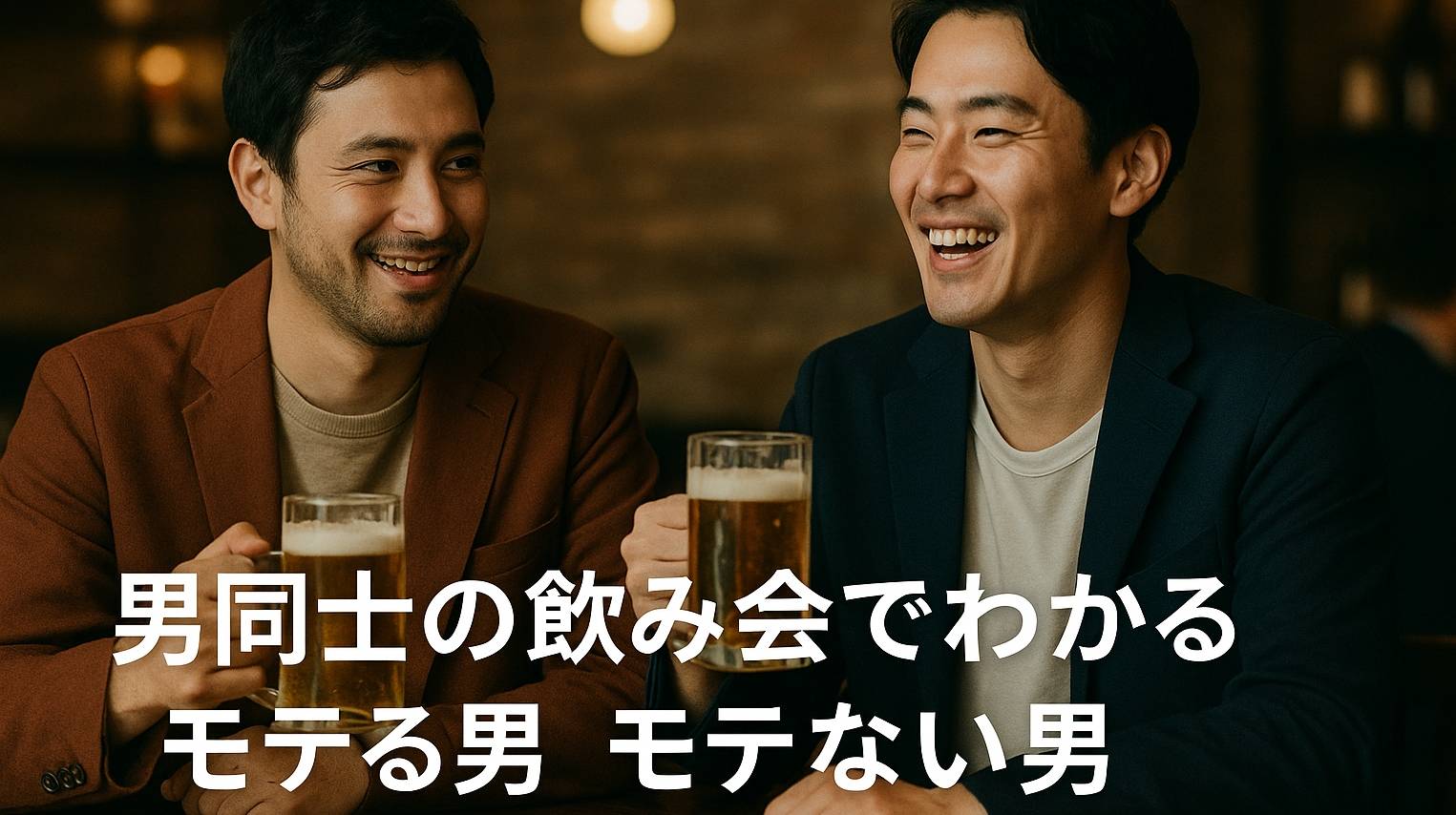 男同士の飲み会でわかるモテる男・モテない男