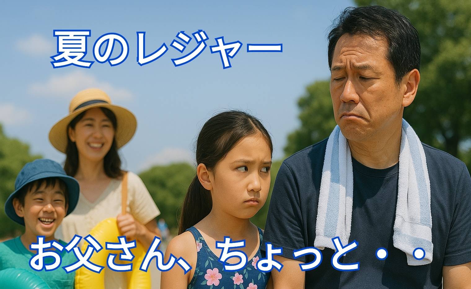夏の家族レジャーで気づいた、「お父さん、ちょっと…」という視線