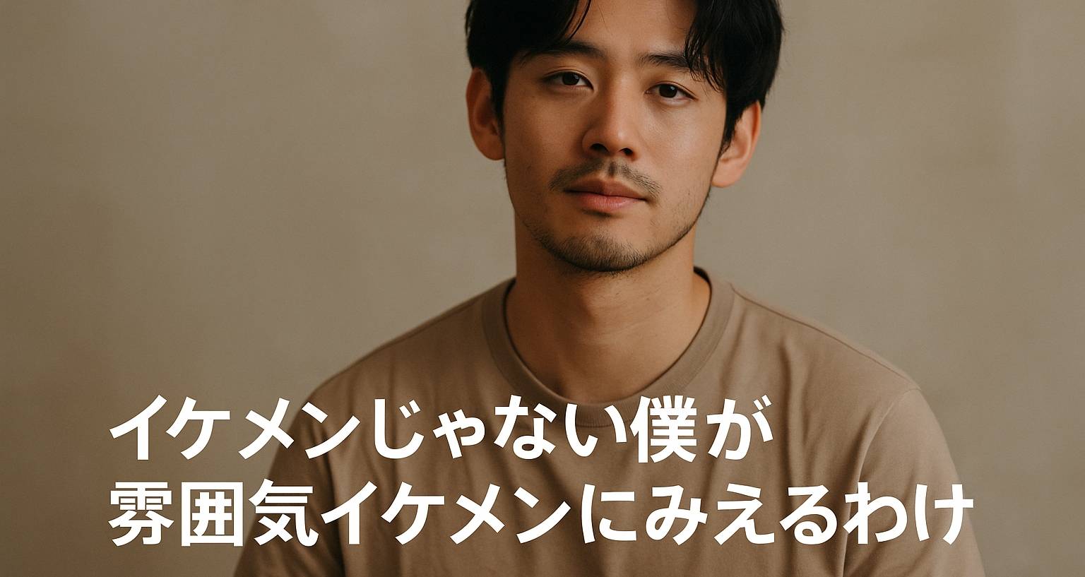 イケメンじゃない僕が雰囲気イケメンにみえるわけ